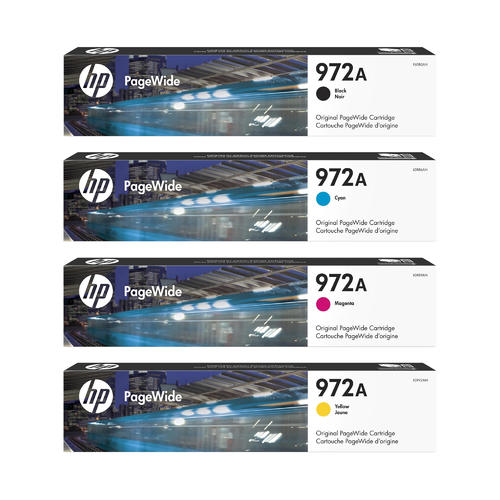 HP 972A Ink Cartridges Pack of 4 - Genuine OEM