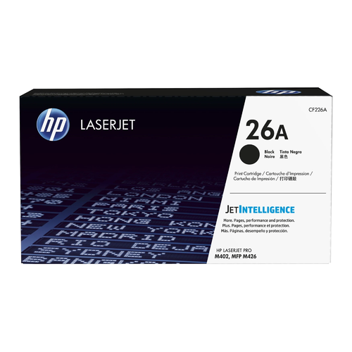 HP 26A CF226A Black Toner Cartridge - Genuine OEM