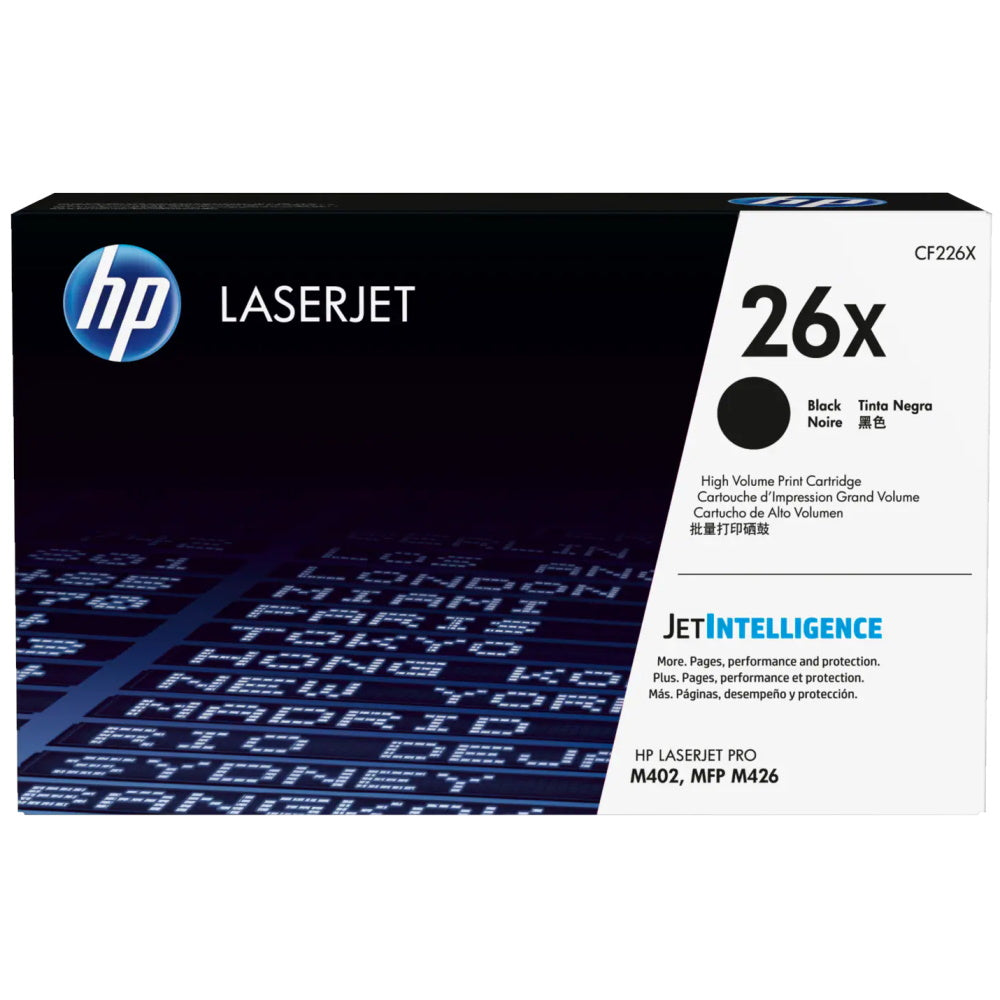HP 26X CF226X Black Toner Cartridge High Yield - Genuine OEM