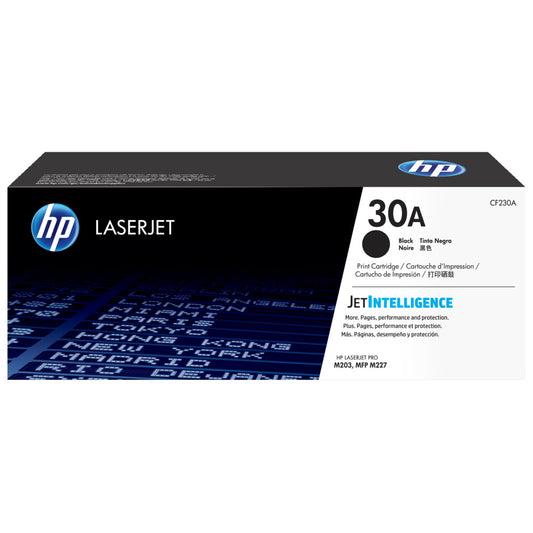 HP 30A CF230A Black Toner Cartridge - Genuine OEM