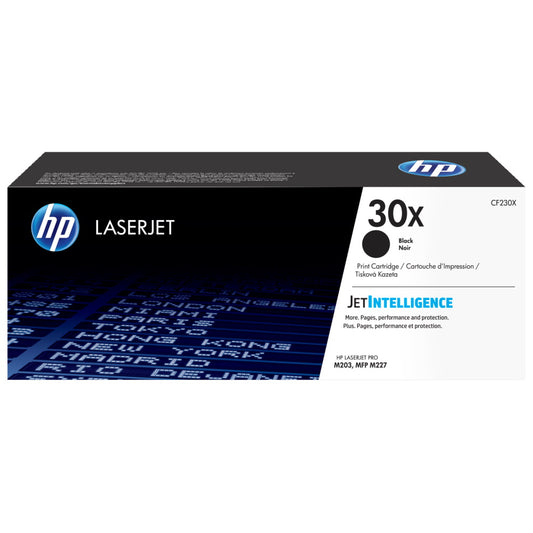 HP 30X CF230X Black Toner Cartridge High Yield - Genuine OEM
