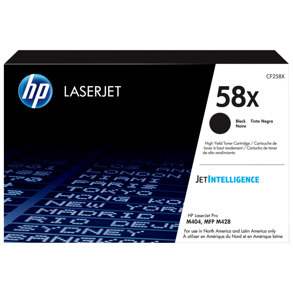 HP 58X CF258X Black Toner Cartridge High Yield - Genuine OEM