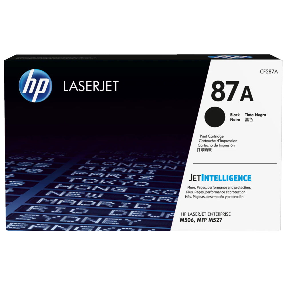 HP 87A CF287A Black Toner Cartridge - Genuine OEM