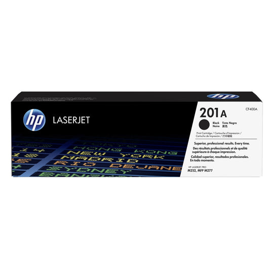HP 201A CF400A Black Toner Cartridge - Genuine OEM