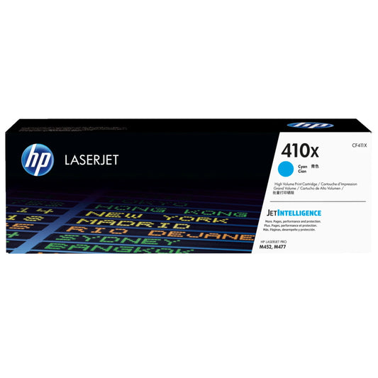 HP 410X CF411X Cyan Toner Cartridge High Yield - Genuine OEM