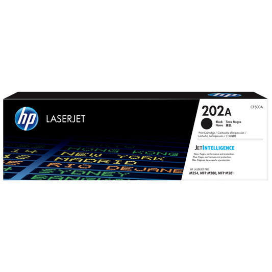 HP 202A CF500A Black Toner Cartridge - Genuine OEM
