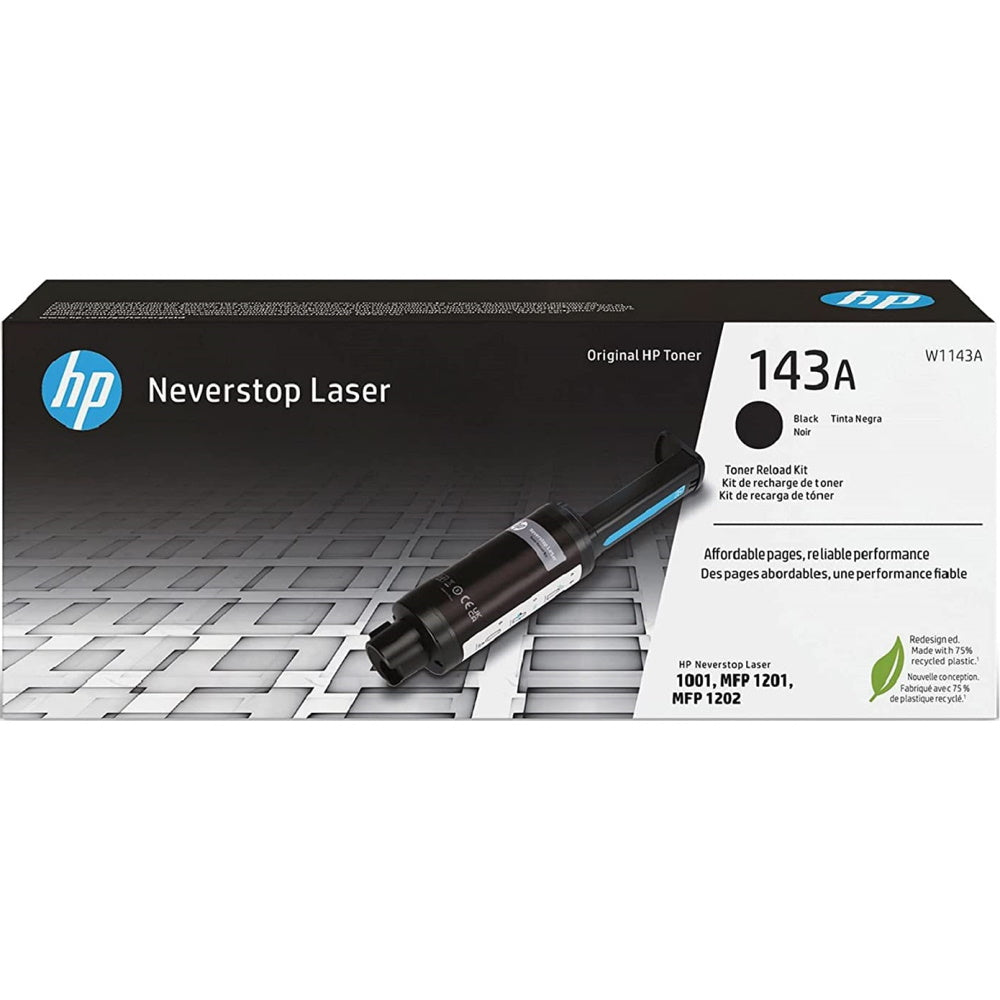 HP 143A W1143A Black Toner Reload Kit - Genuine OEM