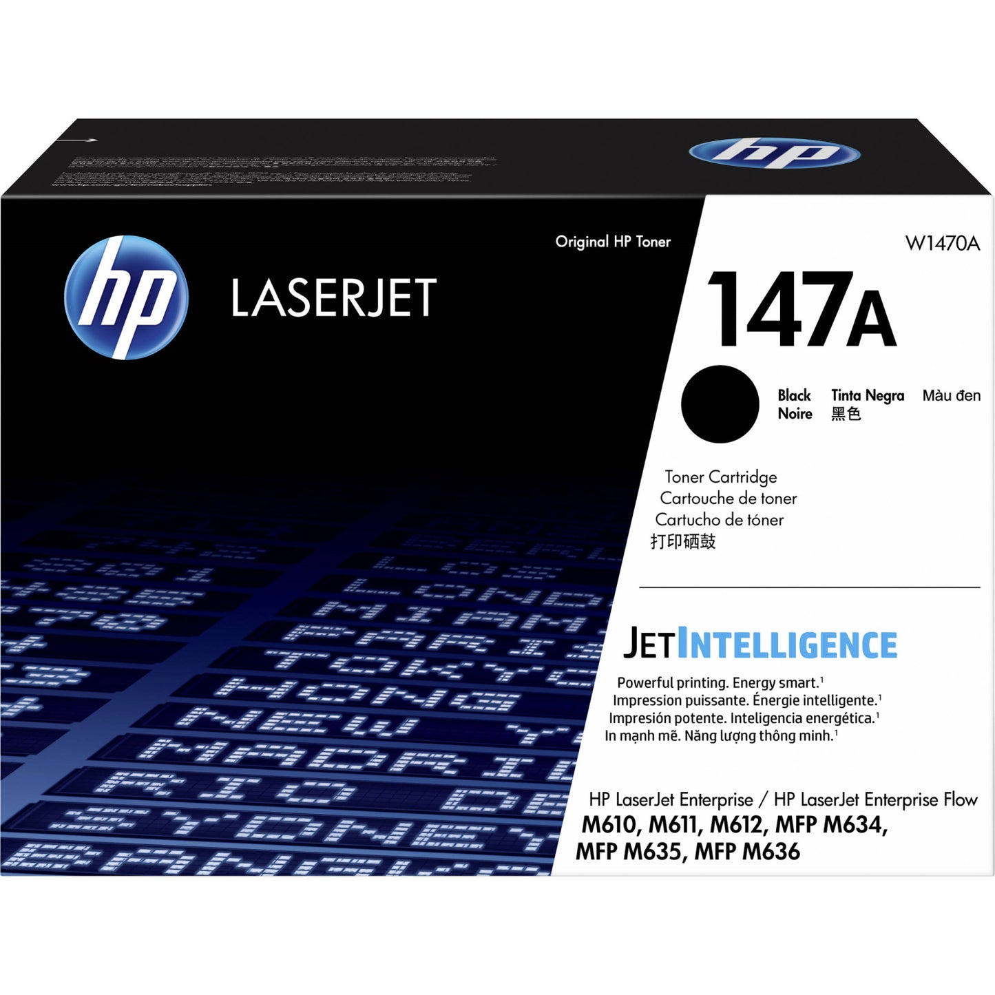 HP 147A W1470A Black Toner Cartridge - Genuine OEM