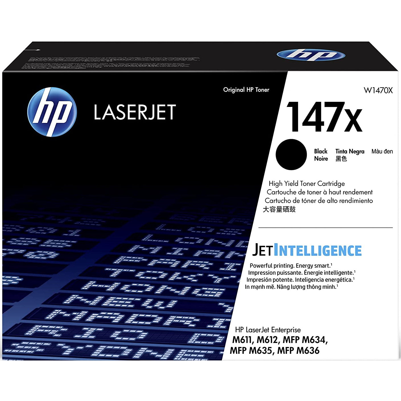 HP 147X W1470X Black Toner Cartridge High Yield - Genuine OEM
