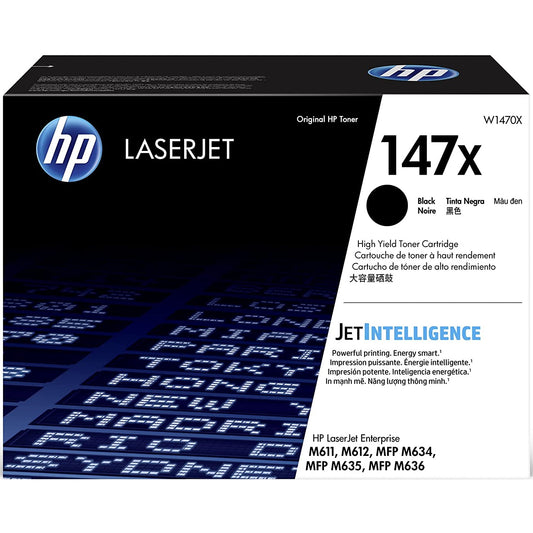 HP 147X W1470X Black Toner Cartridge High Yield - Genuine OEM