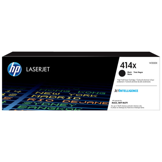 HP 414X W2020X Black Toner Cartridge High Yield - Genuine OEM