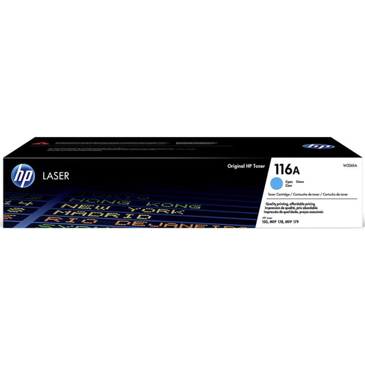 HP 116A W2061A Cyan Toner Cartridge - Genuine OEM