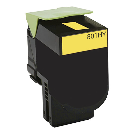 Lexmark 80C1HY0 Yellow Toner Cartridge High Yield