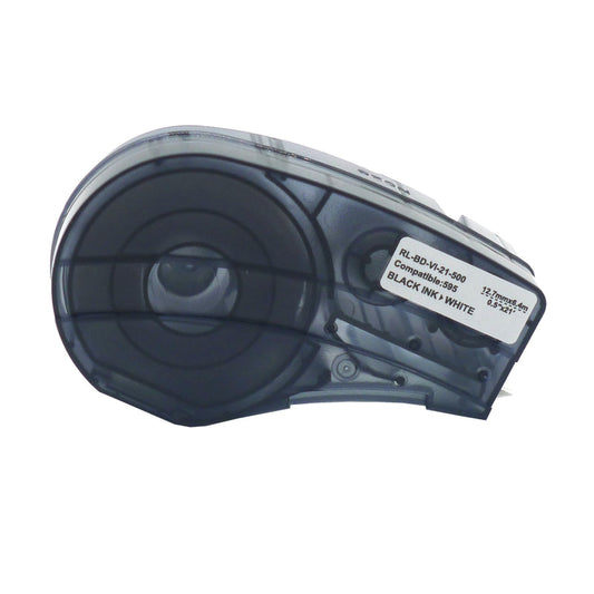 Brady M21-500-595 Vinyl Label Tape (Black on White)