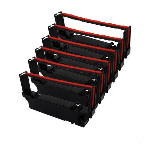 Star RC700 Black & Red Ribbon Cartridge 6pcs Pack