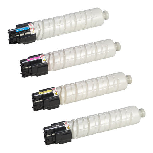 Ricoh 842091 842092 842093 842094 Toner Cartridges Pack - 4
