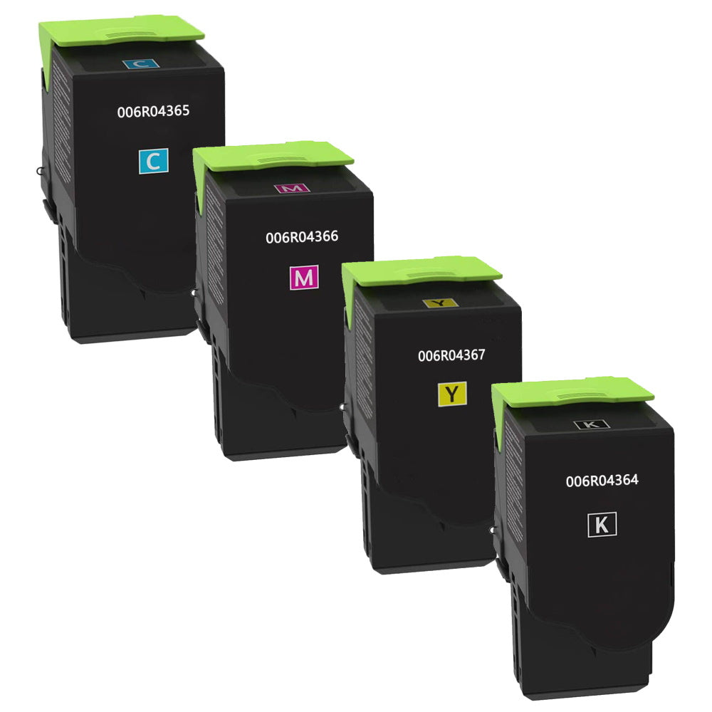 Xerox 006R04364 006R04365 006R04366 006R04367 Toner Cartridges Pack - 4 High Yield