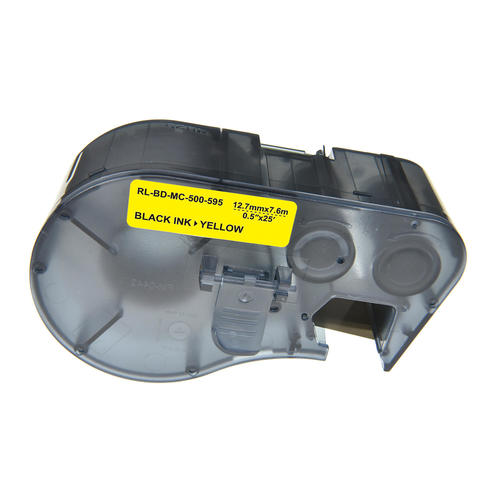 Brady MC-500-595 Vinyl Label Tape (Black on Yellow)